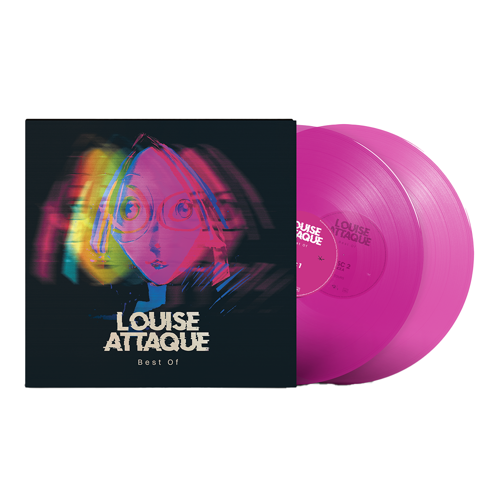 BEST OF LOUISE ATTAQUE - DOUBLE VINYLE COULEUR EXCLUSIF (DÉDICACÉ)