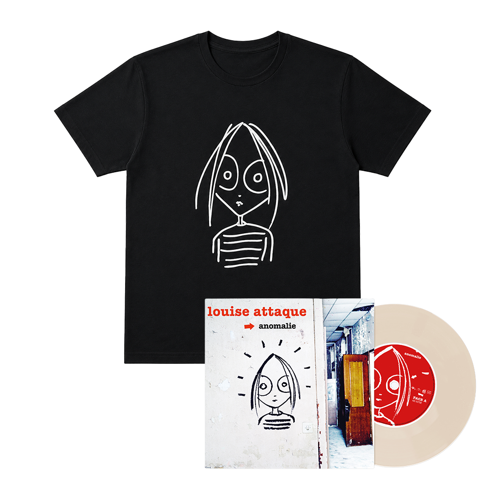 PACK 45 TOURS DÉDICACÉ "ANOMALIE" + T-SHIRT "LA LOUISE"
