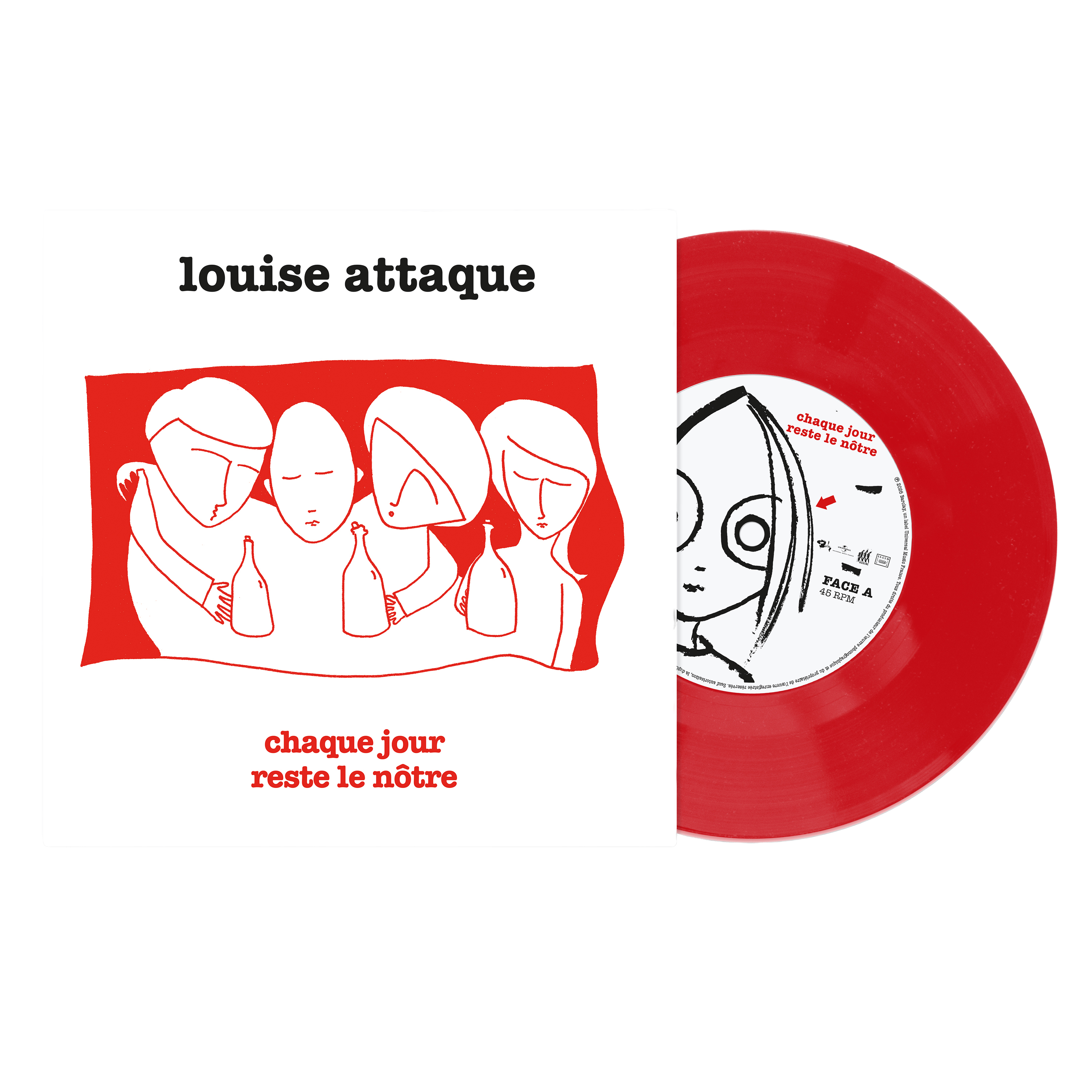 PACK 45 TOURS DÉDICACÉ "CHAQUE JOUR RESTE LE NOTRE" + T-SHIRT "LA LOUISE"